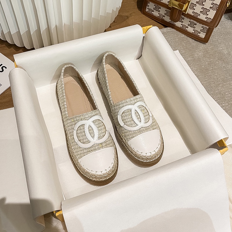 Giày Lười Đế Dày Mũi Tròn Thời Trang Nữ