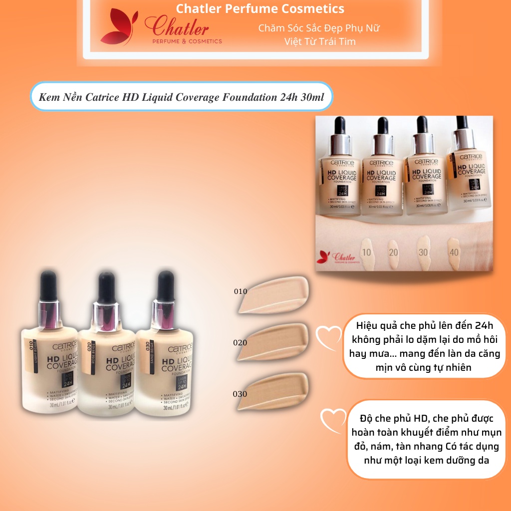 Kem nền Catrice HD Liquid Coverage