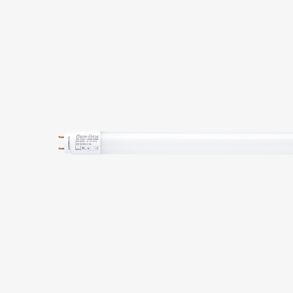 Bóng đèn LED Tuýp A/S Trắng T8 06.m 10W - 1.2m 20W thủy tinh Rạng Đông