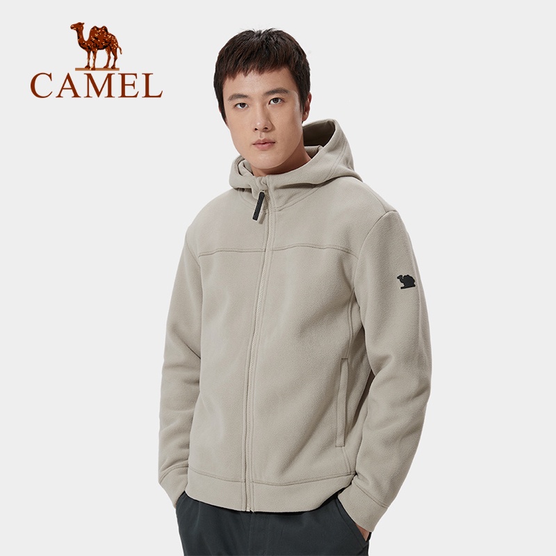 Áo khoác hoodie CAMEL lót lông cừu dày dặn thời trang cho nam và nữ