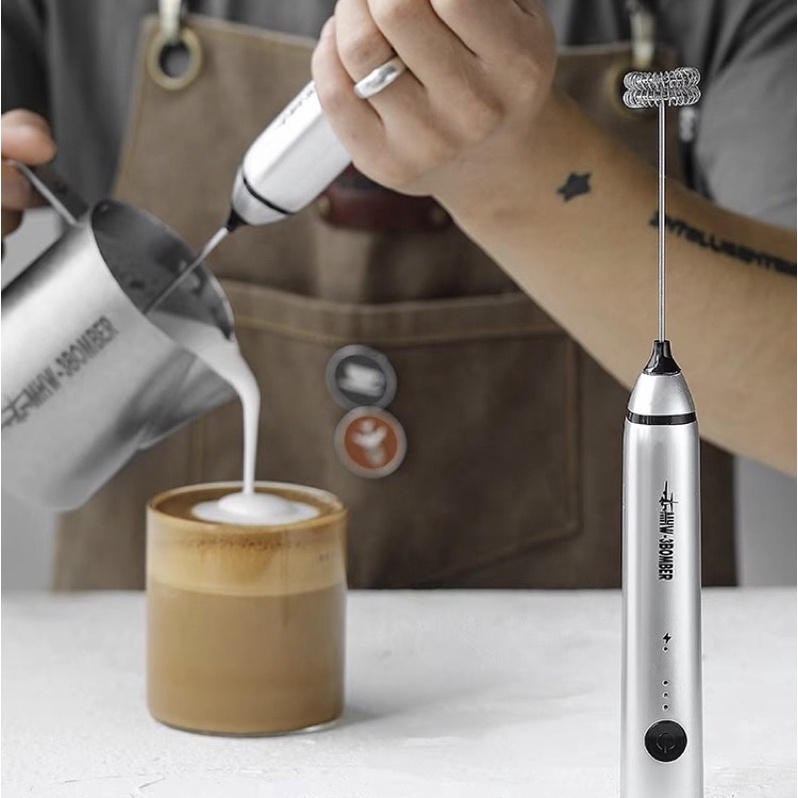 Cây đánh sữa tạo bọt pha Capuchino, Latte | MHW-3Bomber chính hãng