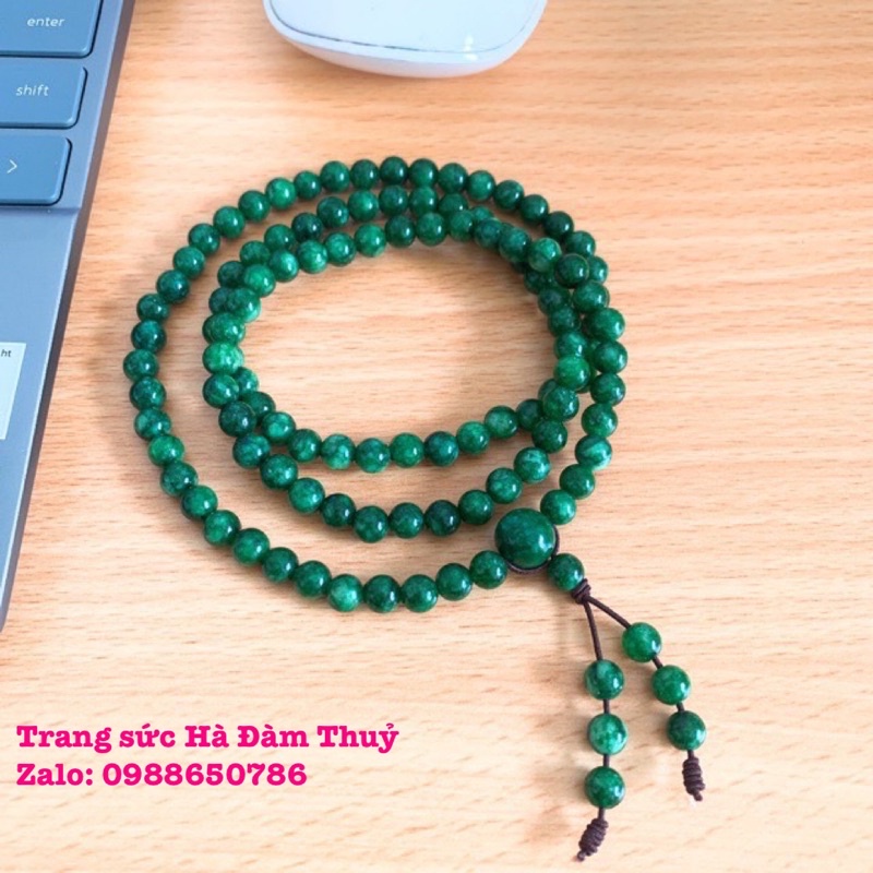 Vòng Đá 108 hạt mang lại May mắn, Bình An TẶNG kèm Hộp Gấm