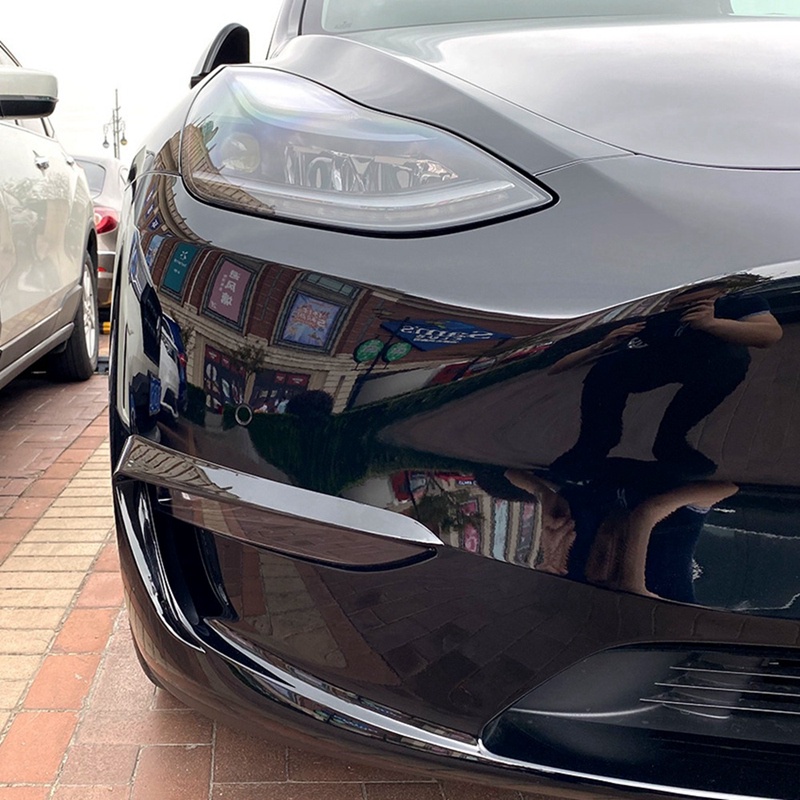 Miếng Dán Viền Đèn Sương Mù Bằng Sợi Carbon Cho Tesla Model Y 2019-2021