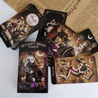 Bộ Bài Tarot Deviant Moon 78 Lá Trải Bài Chiêm Nghiệm Tâm Linh