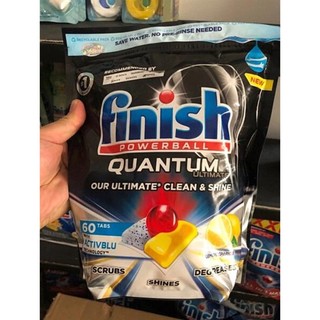 Viên rửa bát Finish Quantum Max Ultimate 100 Viên/ Túi [ Cao cấp - Rửa cực mạnh]