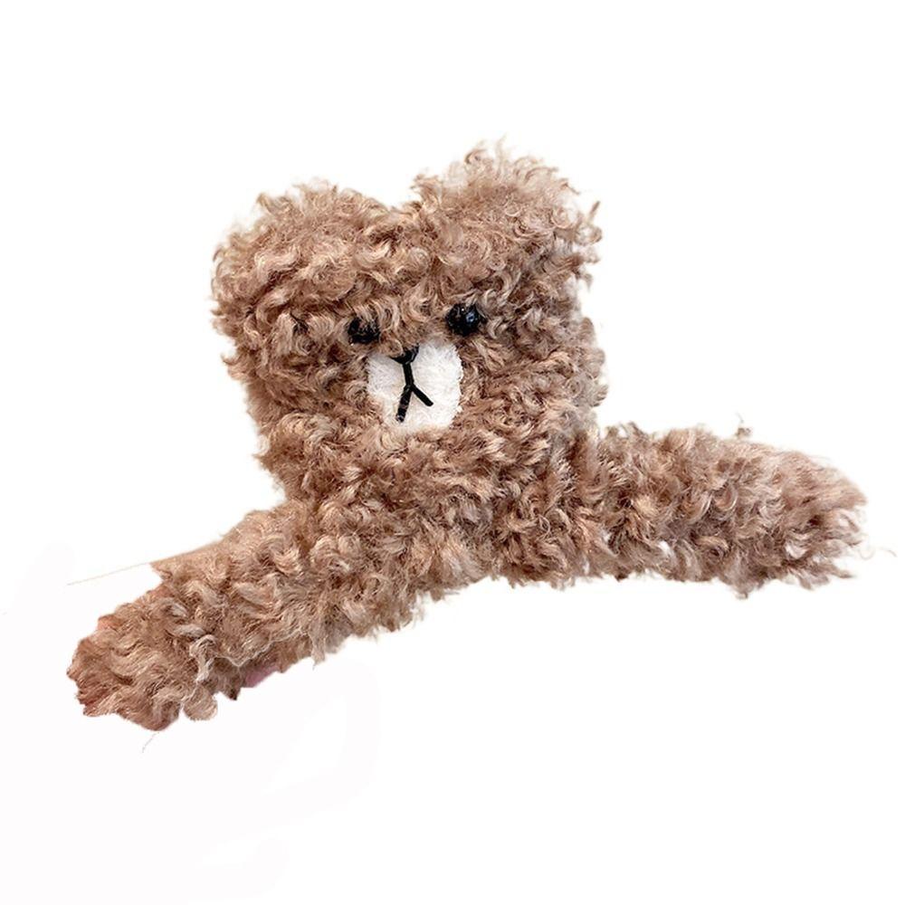 Kẹp Tóc Móng Vuốt Đuôi Ngựa Hình Gấu Hoạt Hình Phong Cách Hàn Quốc Đơn Giản Dành Cho Bạn Nữ