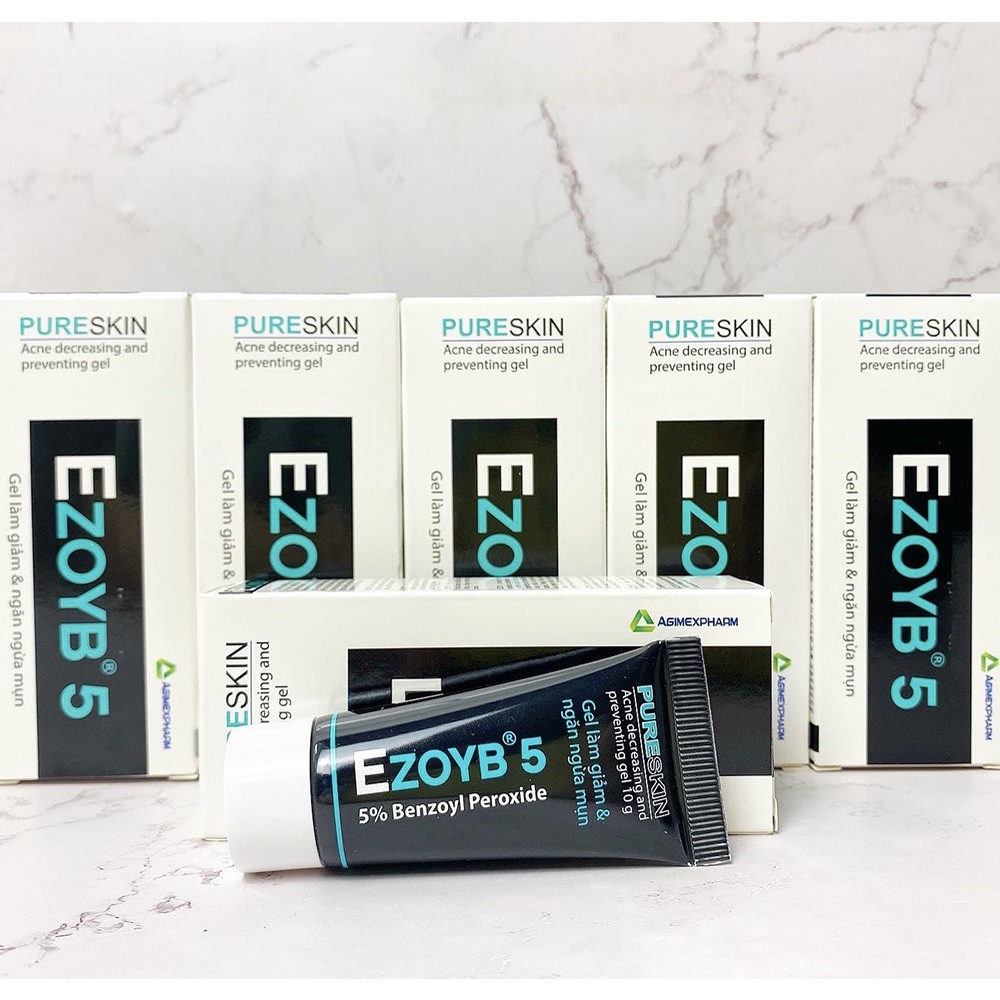 Ezoyb 5 - Ezoyb 10 Gel Làm Giảm Và Ngăn Ngừa Mụn Benzoyl Peroxide