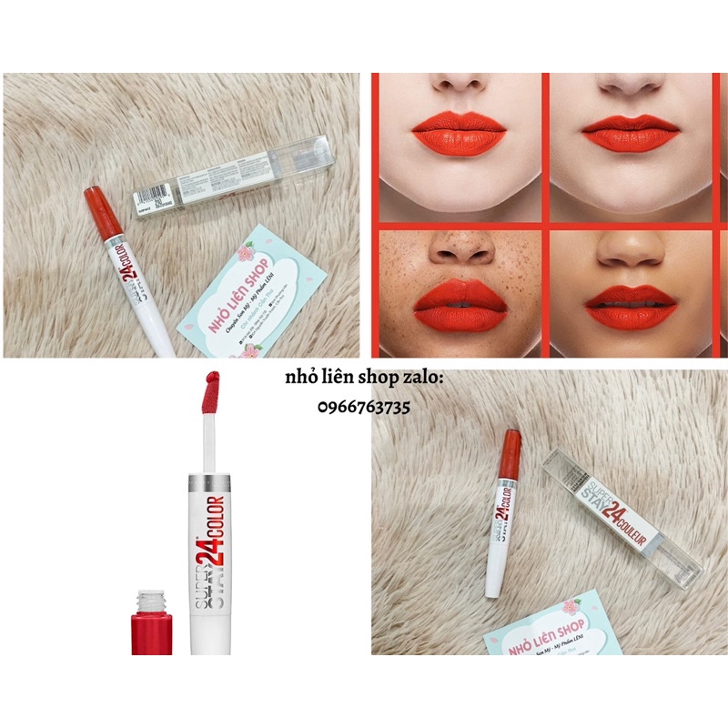 Son Maybelline Superstay 24h Color 2Step Liquid  mỹ