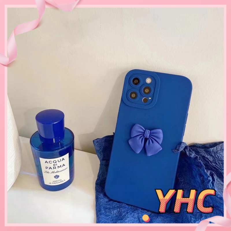 ốp iphone Hình Nơ 3d Màu Xanh Dương tương thích iPhone 6/6plus/6s/6splus/7/7plus/8/8plus/x/xs/xr/xsmax/11/12/13/pro/max/plus/promax-025