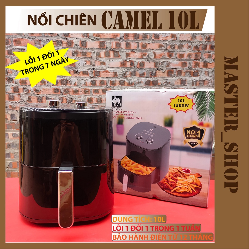 NỒI CHIÊN KHÔNG DẦU CAMEL 10L, HÀNG CHÍNH HÃNG - BẢO HÀNH ĐIỆN TỬ 12 THÁNG
