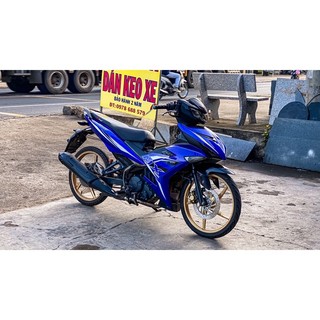 Tem rời exciter 150 mẫu mx king dán cho xe full xanh gp