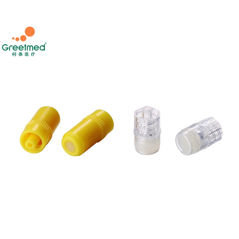 Nút chặn kim luồn / Heparin cap - màu vàng