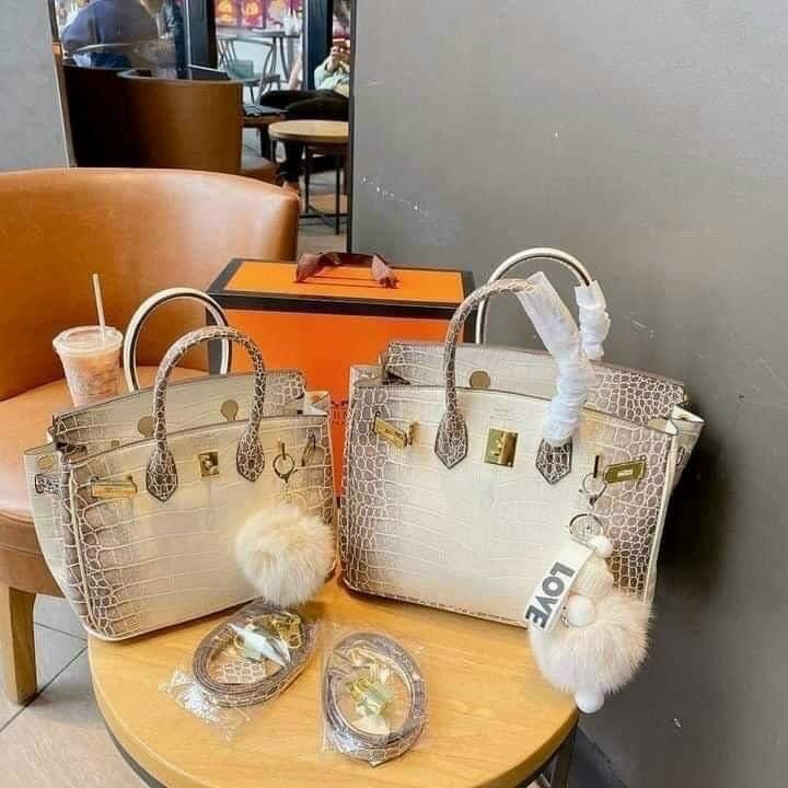 Túi  Xách Nữ hm Bạch Tạng Size  25,30 Bản Vip Da Siêu  Mềm siêu sang Tặng Kèm Khăn FULL BOCX