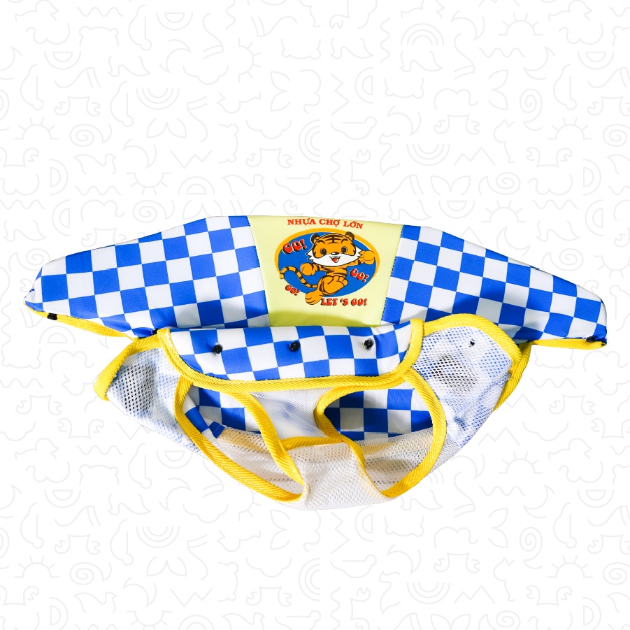 PK - Yên và miếng lót chân Xe Tập Đi Nhựa Chợ Lớn - Giao màu ngẫu nhiên