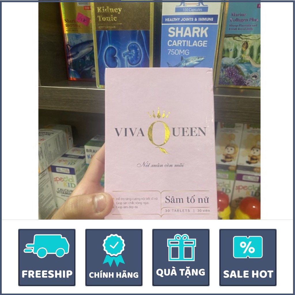 Viên Uống Vivaqueen Hỗ Trợ Tăng Cường Nội Tiết Tố Nữ- Bigfam - Hộp 1 lọ 30 viên
