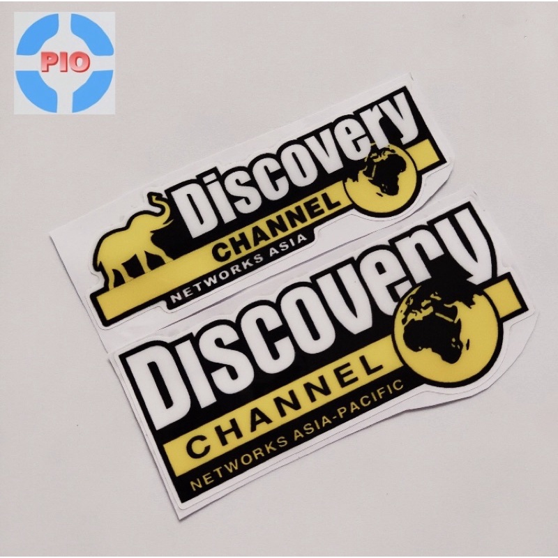 Tem Nổi Discovery Channel Trang Trí Xe Máy, Nón Bảo Hiểm, Laptop, Điện Thoại