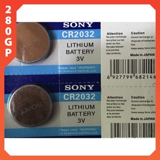 Pin Sony CR2023 / CR2025 / CR2016 / CR1632 / CR1620 / CR1616 / CR 1220, Pin cúc Sony Japan 3V Lithium