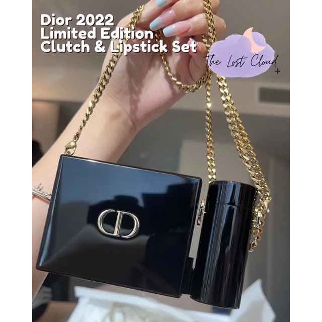 Set son Dior limited edition Christmas 2022 kèm túi clutch sành điệu 🖤