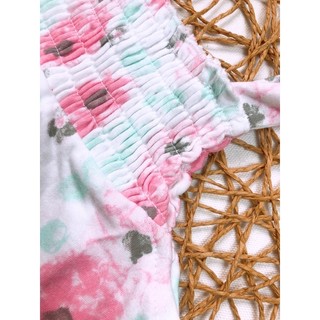 (6-9-12m) Yếm dài/Body yếm bé gái chất cotton 100%