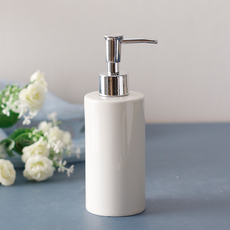 Qianshi Bình Sứ Đựng Nước Rửa Tay Dạng Nhấn Sáng Tạo Với Hai Cách Dùng