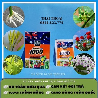 Phân bón lá australia - amino 1000 – giúp hoa tươi quả mọng – gói 25ml