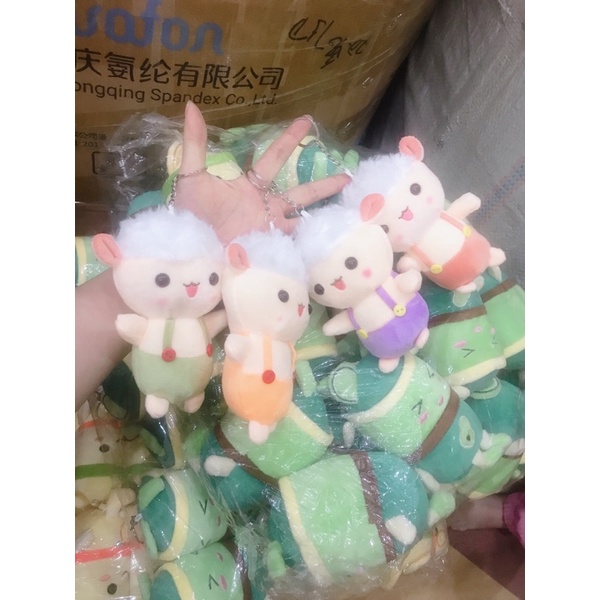 Sỉ 5 móc khoá gấu bông hàng Quảng Châu cao cấp