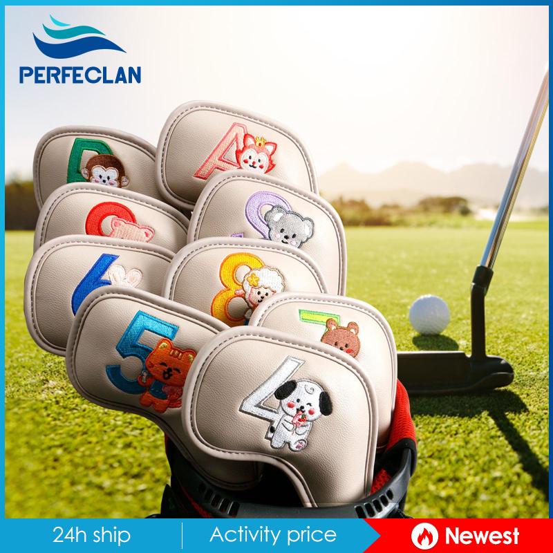 Set 9 Vỏ Bọc Đầu Gậy Đánh Golf Thể Thao Ngoài Trời