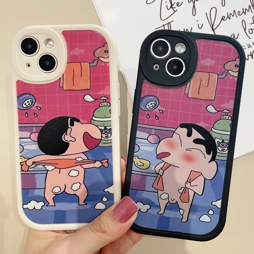 Ốp Điện Thoại Họa Tiết Hoạt Hình Bút chì Shin chan Cho iPhone 7plus 11 12 13 14 Pro MAX 6 6s 7 8 14 Plus 14Plus XR 14Pro MAX X XS MAX SE 2020