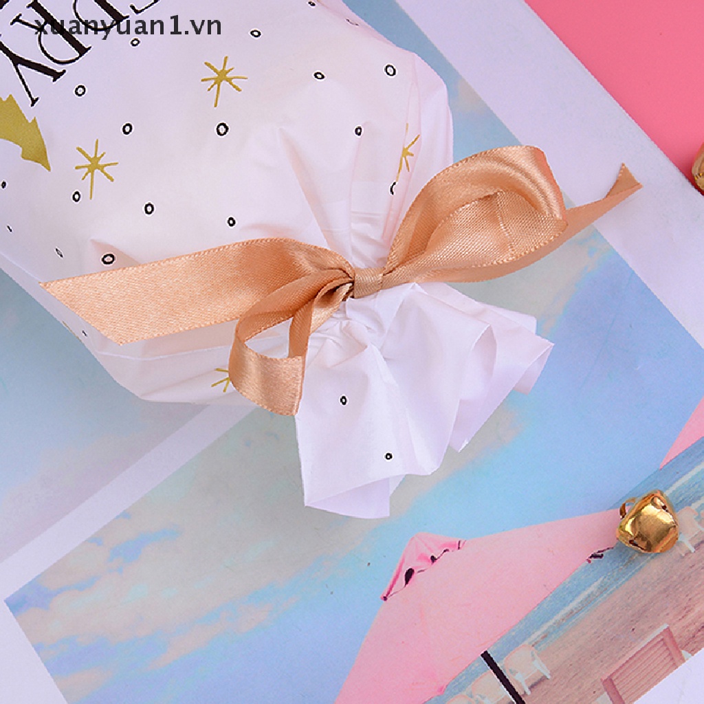 Set 10 Túi Nhựa Đựng Kẹo Họa Tiết Giáng Sinh Dễ Thương Bộ 10 Túi Đựng Kẹo Họa Tiết Tuần Lộc Giáng Sinh Dễ Thương