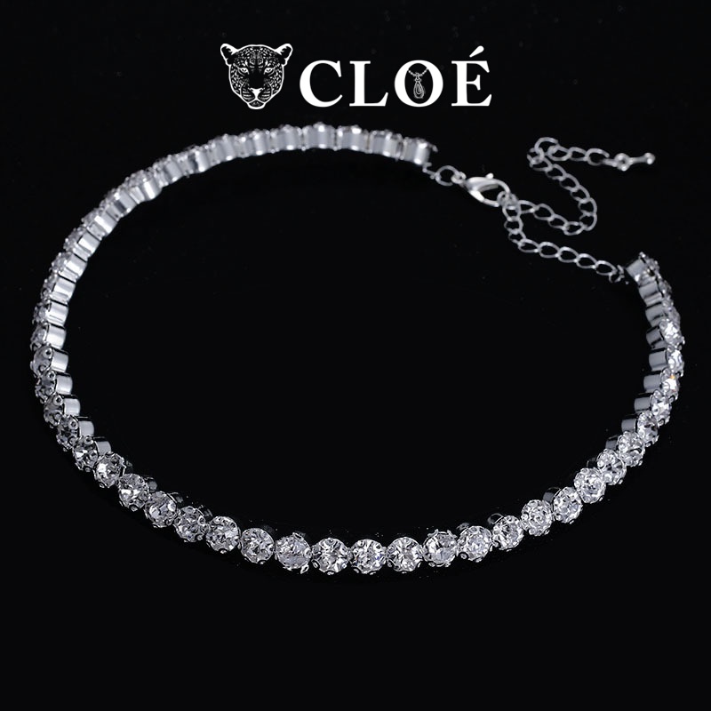 Dây chuyền nữ đính đá vòng cổ nữ chocker basic sang chảnh phụ kiện trang sức Cloe Accessories 4931