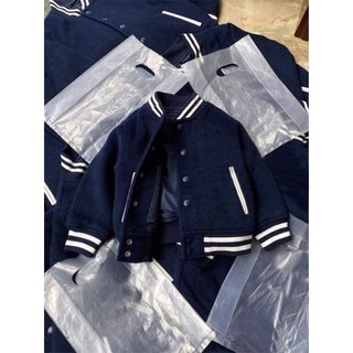 áo khoác dạ bomber cho bé trai