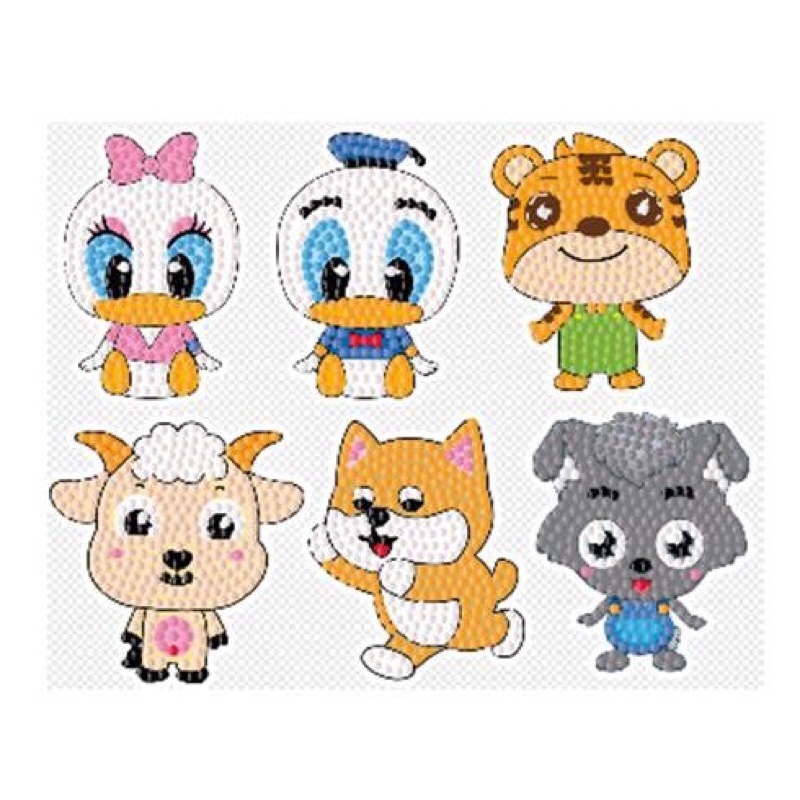 Tranh đính đá mini hình công chúa, siêu nhân cho bé