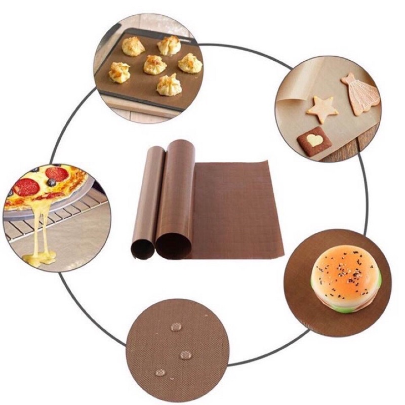 Vải Nến Nướng Bánh Chịu Nhiệt 40x60cm (Tái Sử Dụng Nhiều Lần)