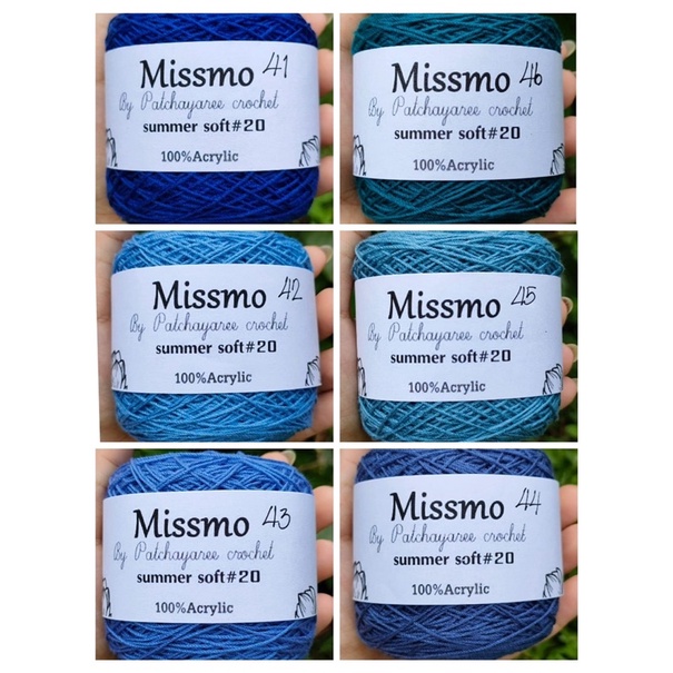 Sợi Missmo  cuộn 200gram - Màu 01-50