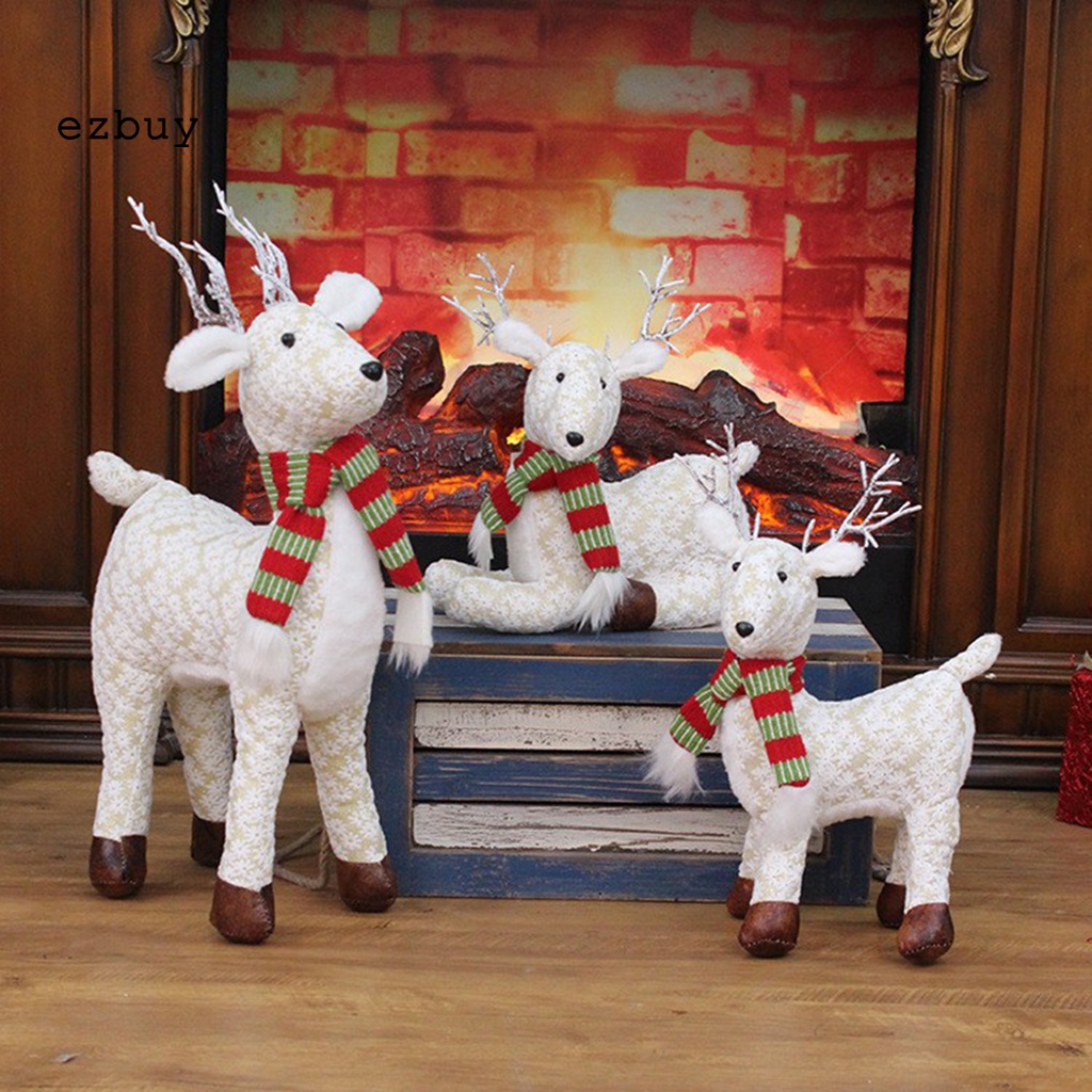 Ezbuy Búp Bê Tuần Lộc Giáng Sinh Đứng Được Chỉnh Tư Thế Đáng Yêu Trang Trí Tiệc Giáng Sinh