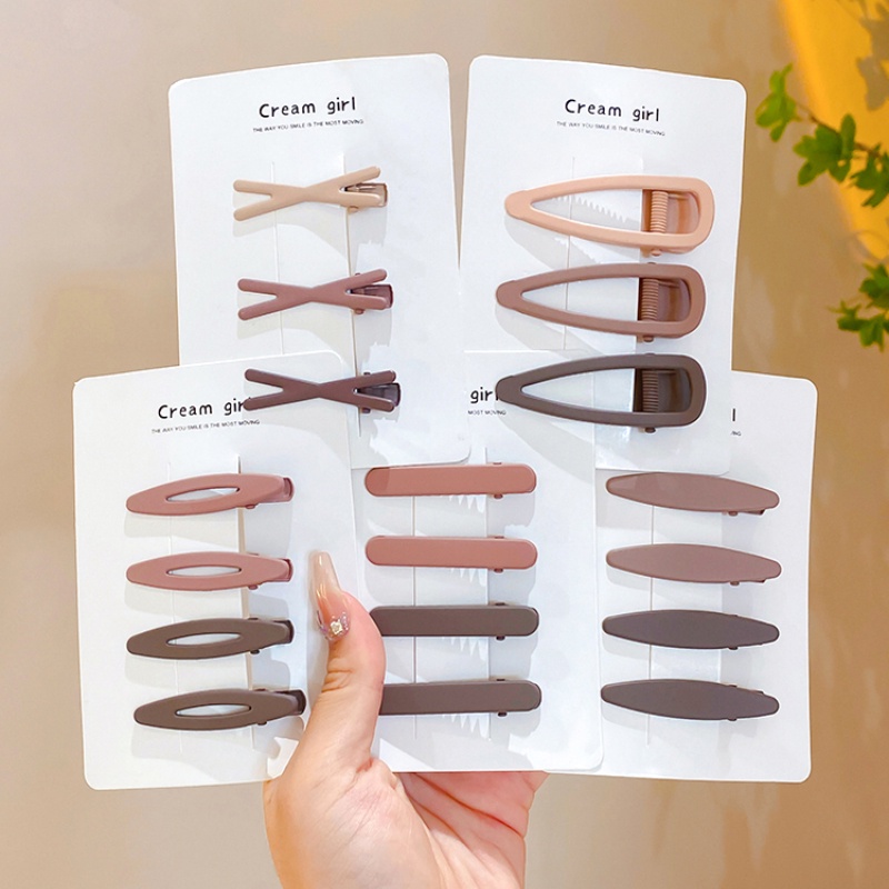 Set 3 / 4 Kẹp Tóc Màu Sắc Đơn Giản Chất Lượng Cao