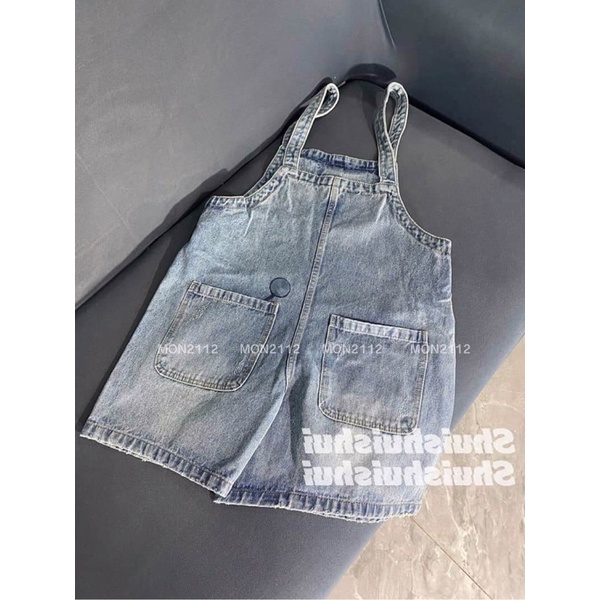 Yếm jeans Doraemon Doremon form rộng