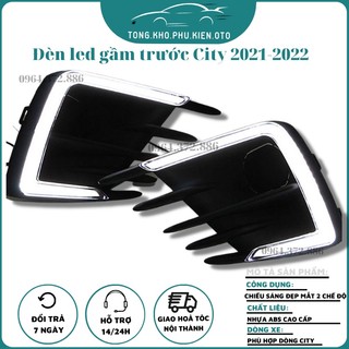 Đèn LED Gầm Trước xe Honda City 2021- 2 chế độ đèn siêu sáng, siêu đẹp