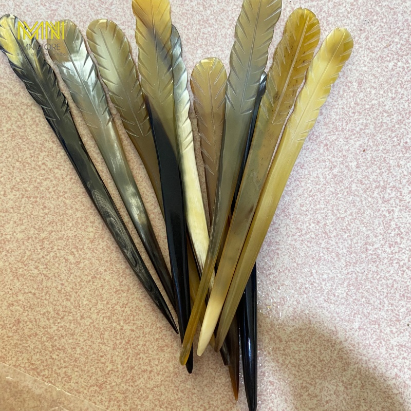 Châm sừng cài tóc kích thước 14-18cm sang trọng lịch lãm quà tặng ý nghĩa của người Việt Nam