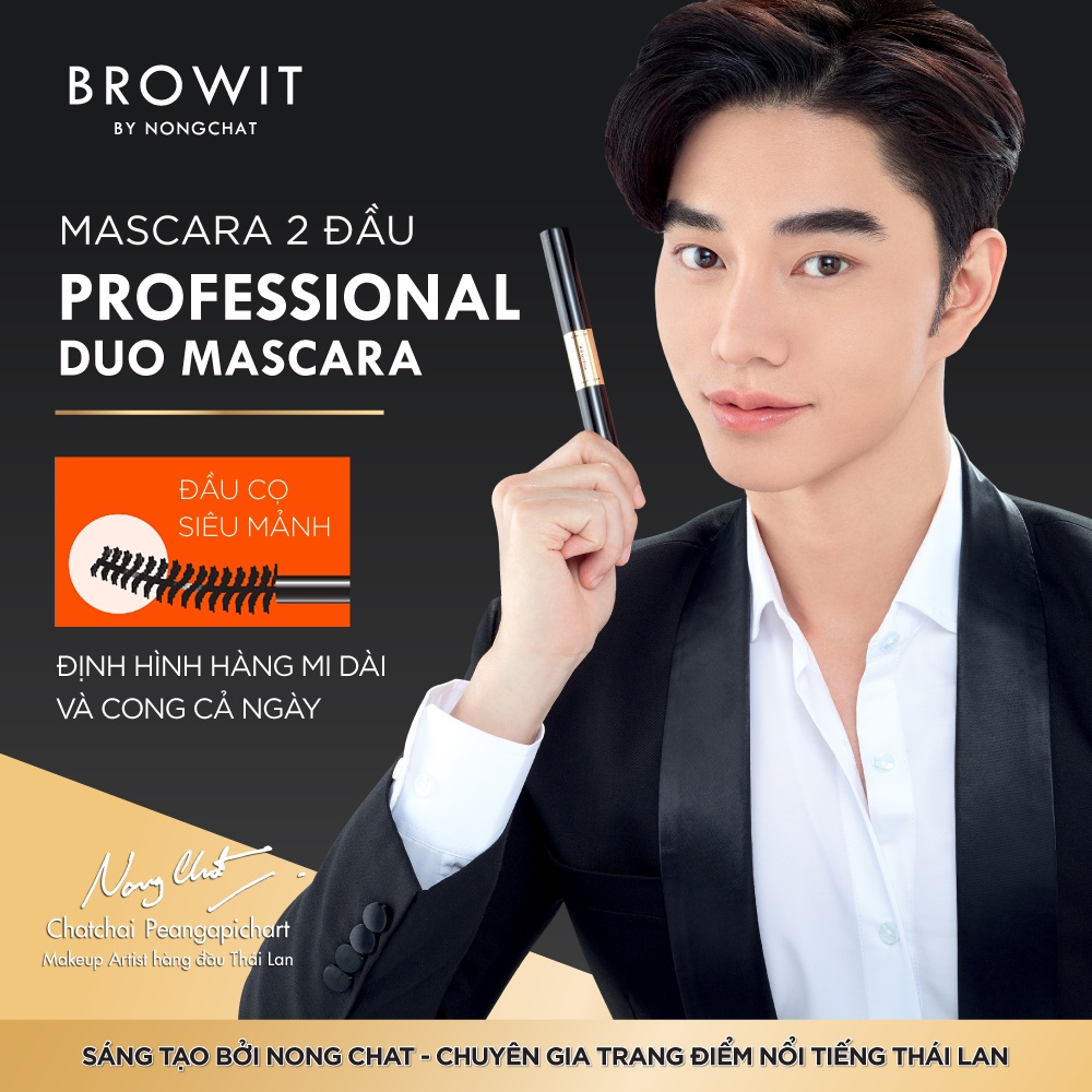 Mascara 2 Đầu Browit Professional Duo Mascara 4 + 4g SEXY BLACK