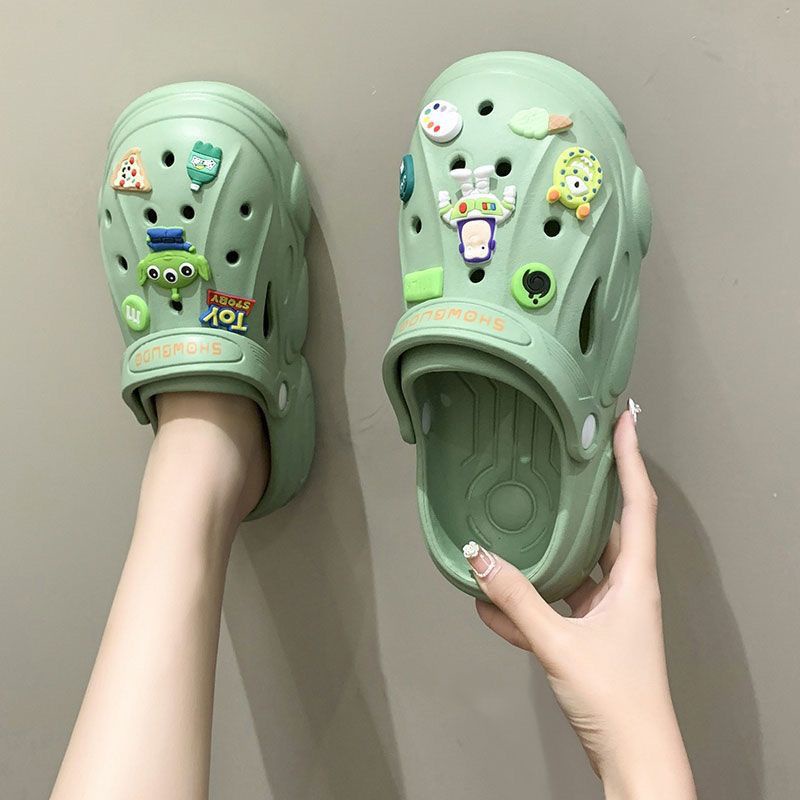 Dép Đi Biển Đế Dày Chống Trượt Chống Mùi Họa Tiết Hoạt Hình Buzz Lightyear Thời Trang Mùa Hè Cho Nữ