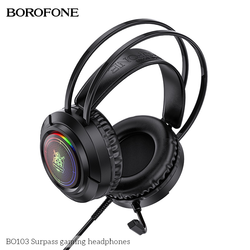 Tai nghe máy tính có míc chụp tai chơi game chính hãng Borofone Bo103