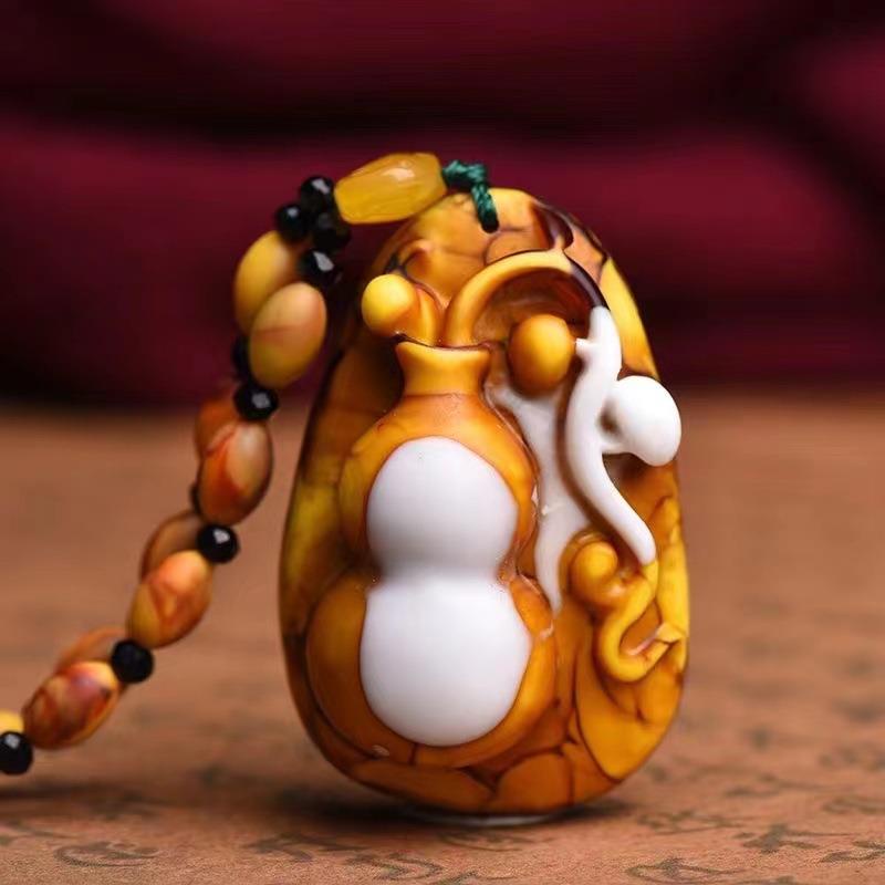 Set 22 Mặt Dây Chuyền Đá Hổ Phách Bán Chạy Hình Rồng Pixiu