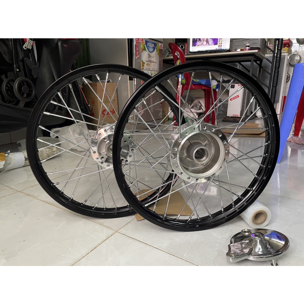 CĐN trước đĩa sau đùm crom dành cho wave 100 và dream và wave s