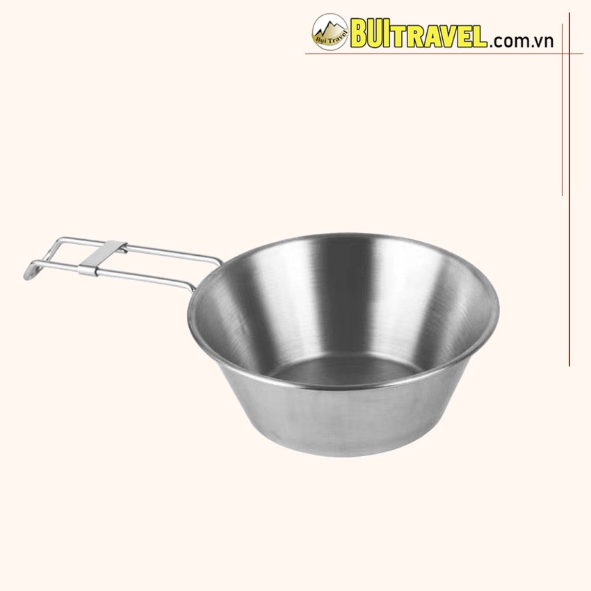 Chén/ Bát Cắm Trại Dã Ngoại Gấp Gọn, Chén Phượt inox 304