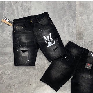 Quần short jean nam cao cấp,quần bò ngố nam