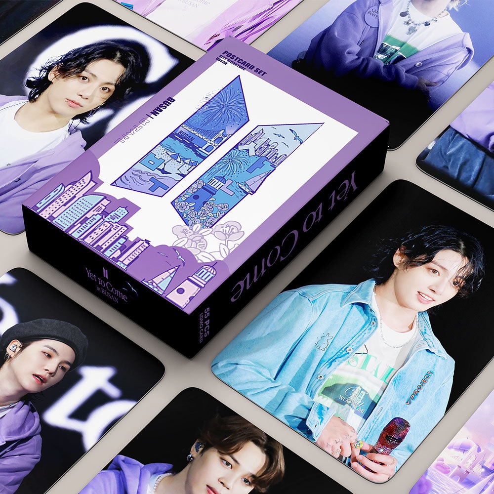 Hộp 55 Tấm Ảnh lomo card Again to in busan concert Thẻ