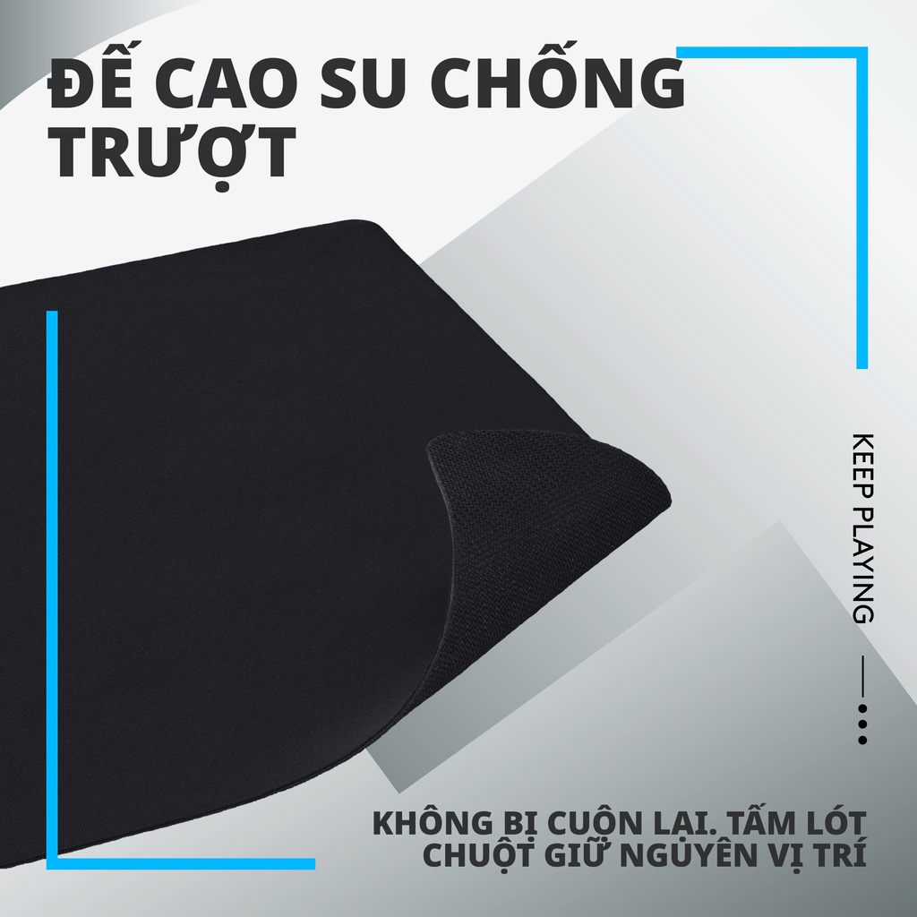 Bàn di chuột chơi game Logitech G240 - Bề mặt vải, ma sát tốt, chống trượt, kích thước 340x280x1 (mm)