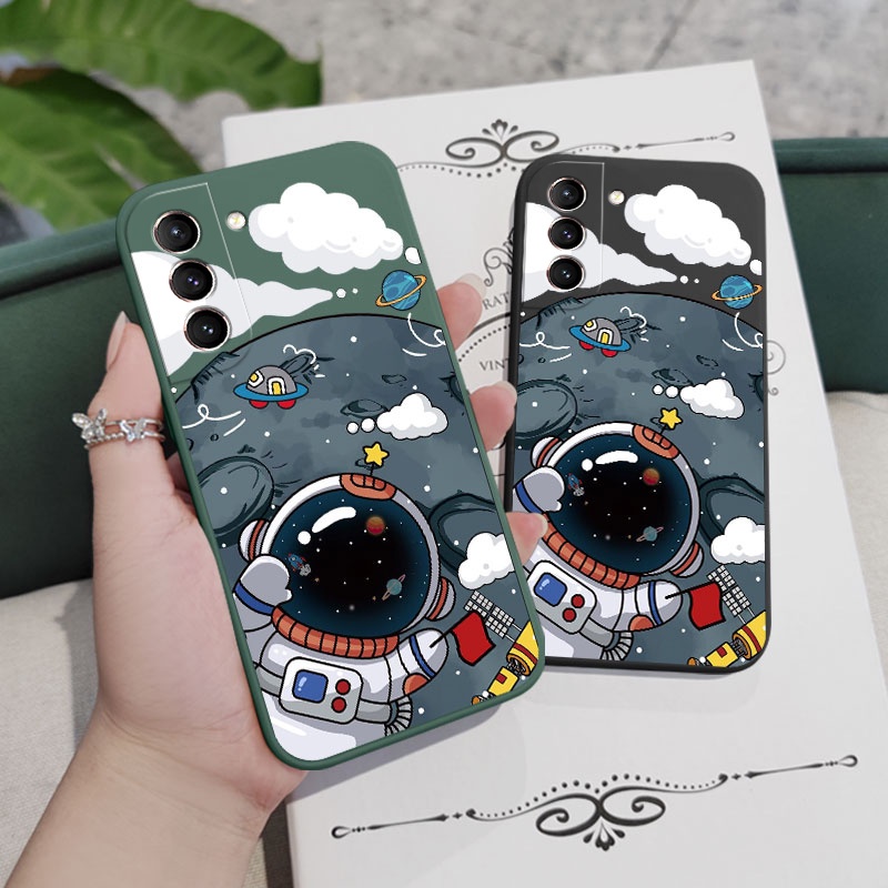 Ốp Điện Thoại Họa Tiết Phi Hành Gia Cho Samsung Galaxy S21 S20 FE Ultra Plus