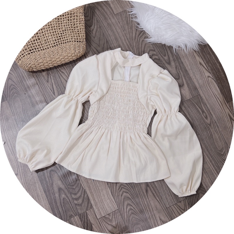 ÁO NHÚN THÂN, CỔ KIỂU SIÊU XINH